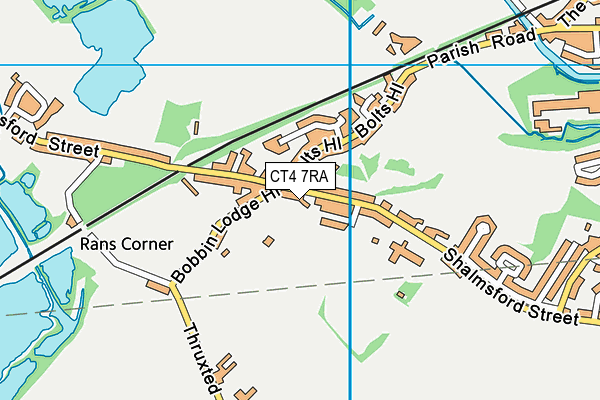 CT4 7RA map - OS VectorMap District (Ordnance Survey)
