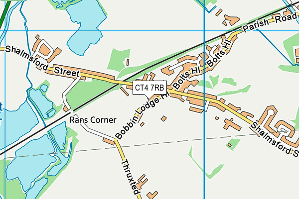 CT4 7RB map - OS VectorMap District (Ordnance Survey)