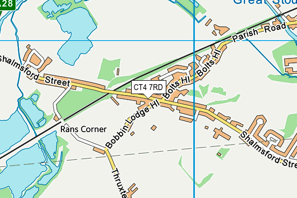 CT4 7RD map - OS VectorMap District (Ordnance Survey)