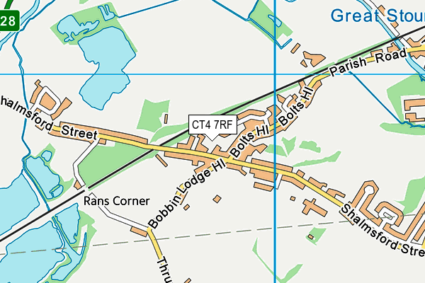 CT4 7RF map - OS VectorMap District (Ordnance Survey)