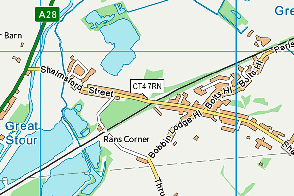 CT4 7RN map - OS VectorMap District (Ordnance Survey)