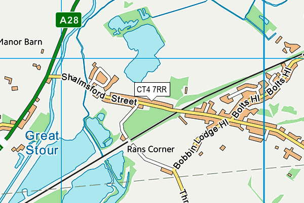 CT4 7RR map - OS VectorMap District (Ordnance Survey)