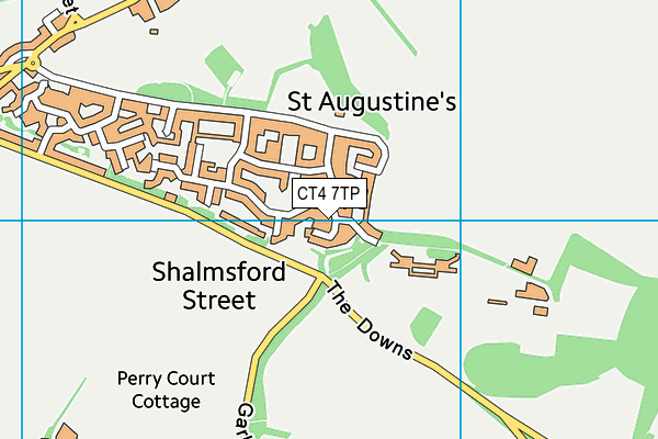 CT4 7TP map - OS VectorMap District (Ordnance Survey)
