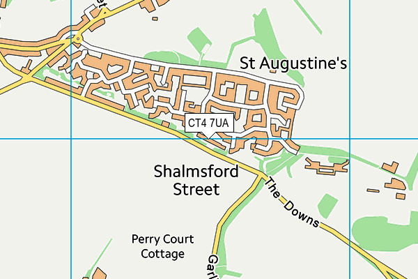 CT4 7UA map - OS VectorMap District (Ordnance Survey)