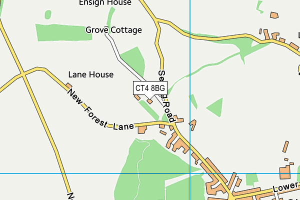 CT4 8BG map - OS VectorMap District (Ordnance Survey)