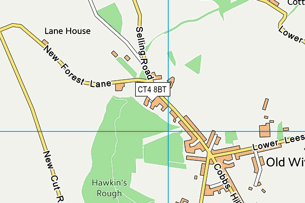 CT4 8BT map - OS VectorMap District (Ordnance Survey)