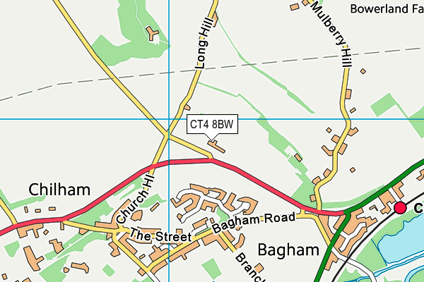 CT4 8BW map - OS VectorMap District (Ordnance Survey)