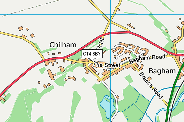 CT4 8BY map - OS VectorMap District (Ordnance Survey)