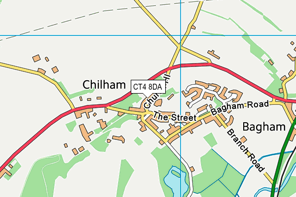 CT4 8DA map - OS VectorMap District (Ordnance Survey)