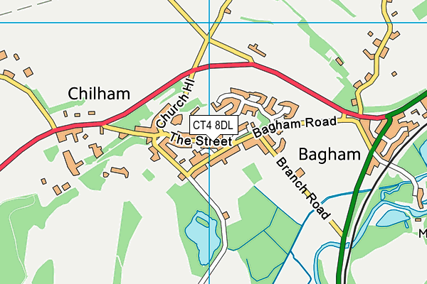 CT4 8DL map - OS VectorMap District (Ordnance Survey)