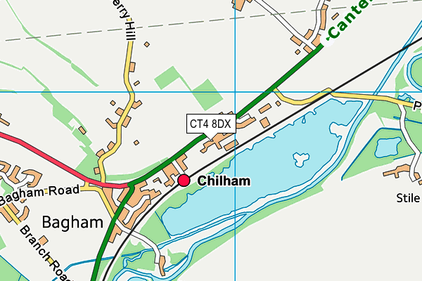 CT4 8DX map - OS VectorMap District (Ordnance Survey)