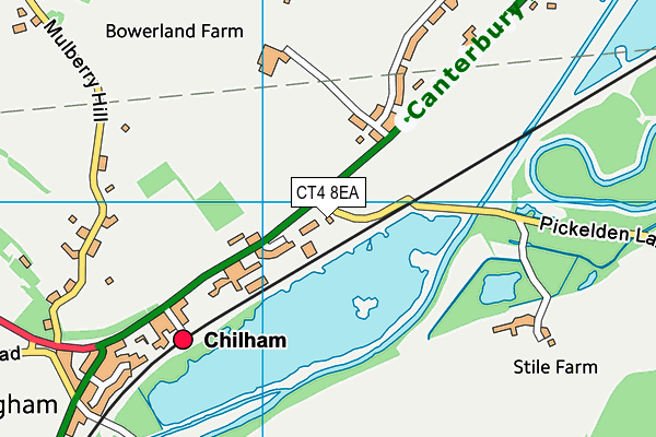 CT4 8EA map - OS VectorMap District (Ordnance Survey)