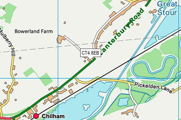 CT4 8EB map - OS VectorMap District (Ordnance Survey)