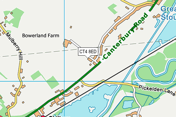 CT4 8ED map - OS VectorMap District (Ordnance Survey)