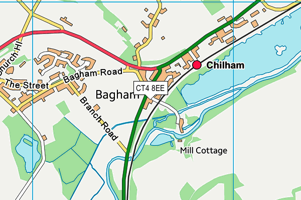 CT4 8EE map - OS VectorMap District (Ordnance Survey)