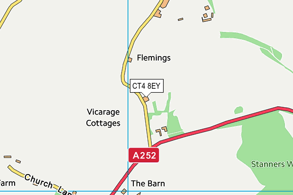 CT4 8EY map - OS VectorMap District (Ordnance Survey)