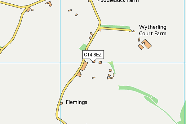 CT4 8EZ map - OS VectorMap District (Ordnance Survey)