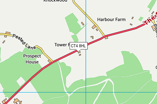 CT4 8HL map - OS VectorMap District (Ordnance Survey)