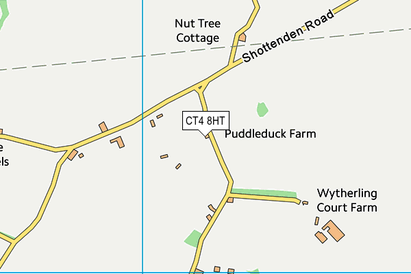 CT4 8HT map - OS VectorMap District (Ordnance Survey)