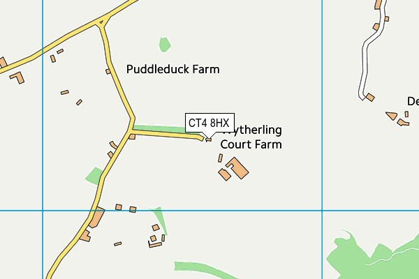 CT4 8HX map - OS VectorMap District (Ordnance Survey)