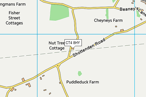 CT4 8HY map - OS VectorMap District (Ordnance Survey)