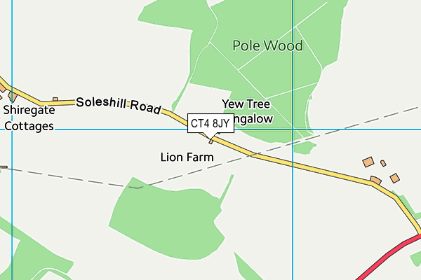 CT4 8JY map - OS VectorMap District (Ordnance Survey)