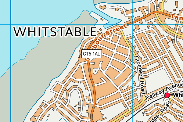 CT5 1AL map - OS VectorMap District (Ordnance Survey)