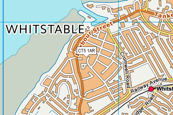 CT5 1AR map - OS VectorMap District (Ordnance Survey)