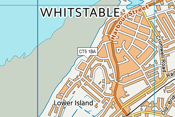 CT5 1BA map - OS VectorMap District (Ordnance Survey)