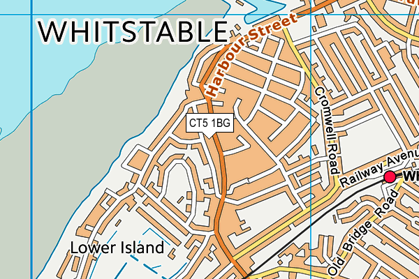 CT5 1BG map - OS VectorMap District (Ordnance Survey)