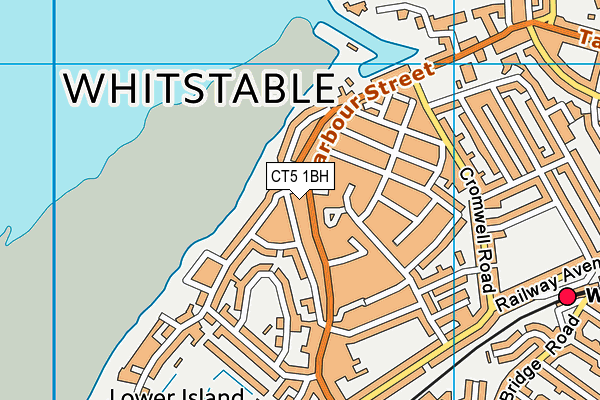 CT5 1BH map - OS VectorMap District (Ordnance Survey)