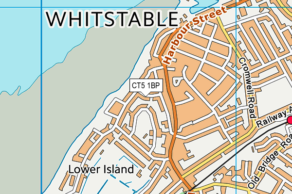 CT5 1BP map - OS VectorMap District (Ordnance Survey)