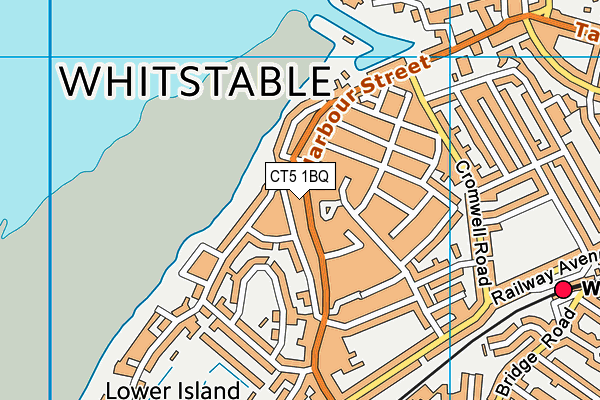 CT5 1BQ map - OS VectorMap District (Ordnance Survey)