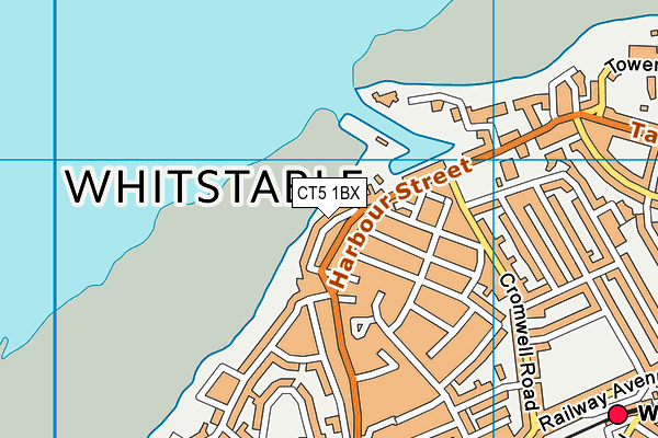 CT5 1BX map - OS VectorMap District (Ordnance Survey)