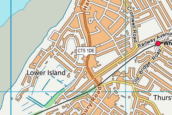 CT5 1DE map - OS VectorMap District (Ordnance Survey)