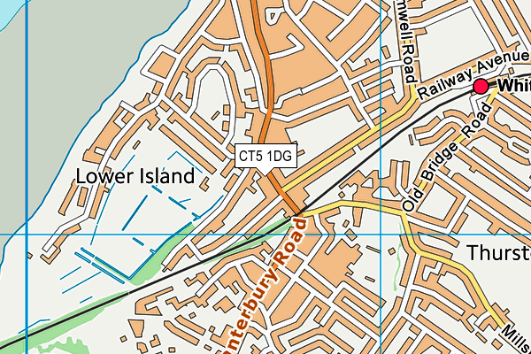 CT5 1DG map - OS VectorMap District (Ordnance Survey)