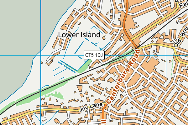 CT5 1DJ map - OS VectorMap District (Ordnance Survey)