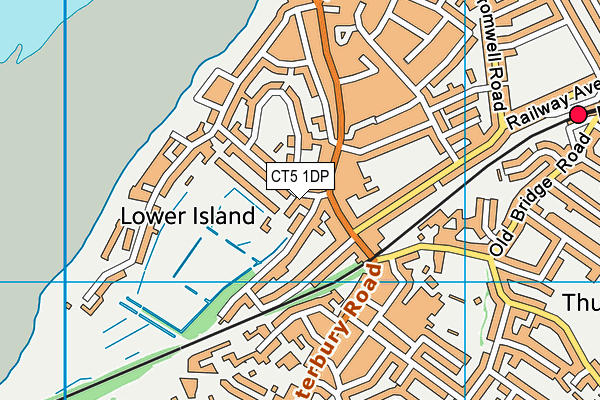 CT5 1DP map - OS VectorMap District (Ordnance Survey)