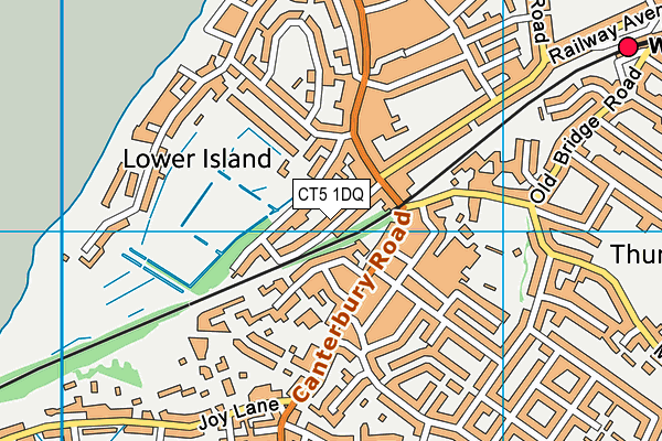 CT5 1DQ map - OS VectorMap District (Ordnance Survey)