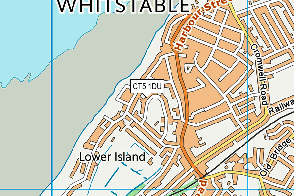 CT5 1DU map - OS VectorMap District (Ordnance Survey)