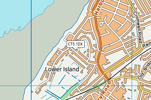 CT5 1DX map - OS VectorMap District (Ordnance Survey)