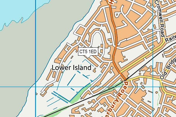 CT5 1ED map - OS VectorMap District (Ordnance Survey)