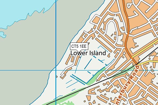 CT5 1EE map - OS VectorMap District (Ordnance Survey)