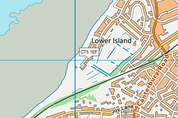 CT5 1EF map - OS VectorMap District (Ordnance Survey)