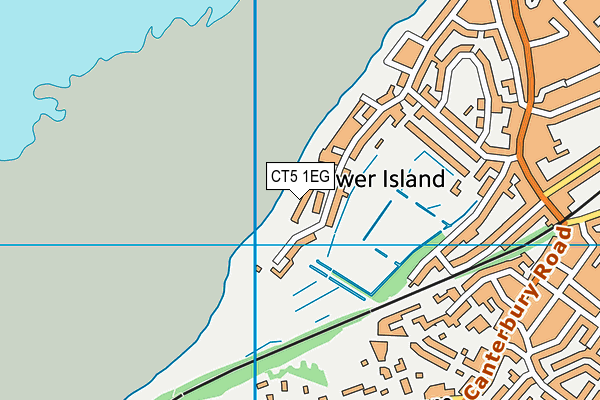 CT5 1EG map - OS VectorMap District (Ordnance Survey)