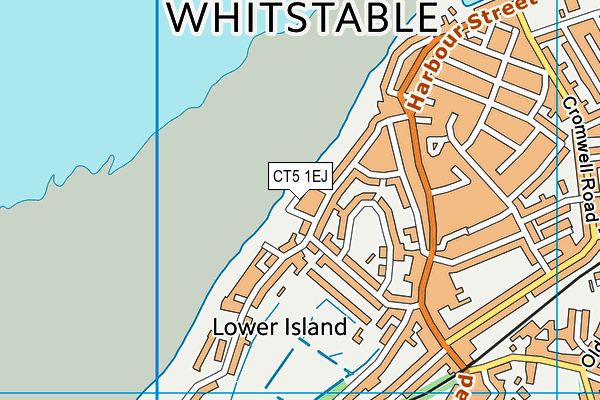 CT5 1EJ map - OS VectorMap District (Ordnance Survey)