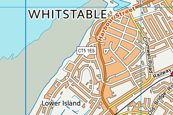 CT5 1ES map - OS VectorMap District (Ordnance Survey)