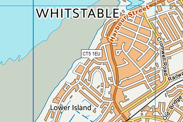 CT5 1EU map - OS VectorMap District (Ordnance Survey)