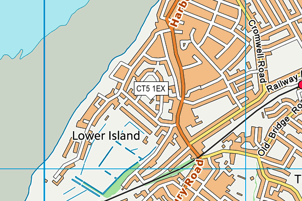 CT5 1EX map - OS VectorMap District (Ordnance Survey)