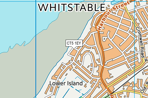 CT5 1EY map - OS VectorMap District (Ordnance Survey)